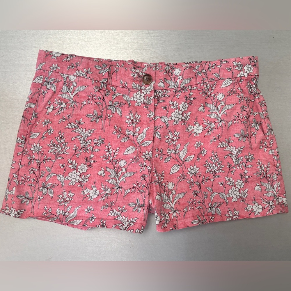 GAP Khaki Floral Pink Women's Shorts 2